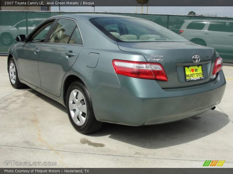 Aloe Green Metallic / Bisque 2007 Toyota Camry LE