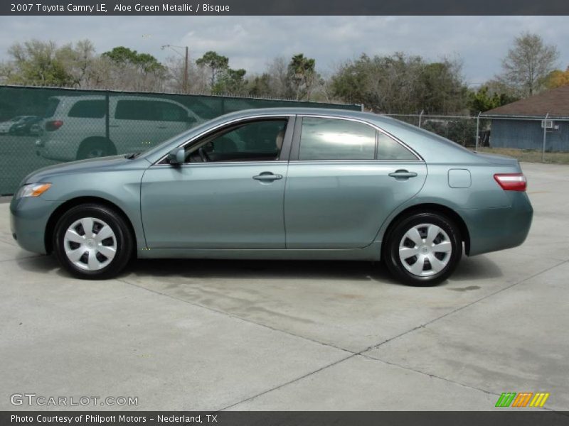 Aloe Green Metallic / Bisque 2007 Toyota Camry LE