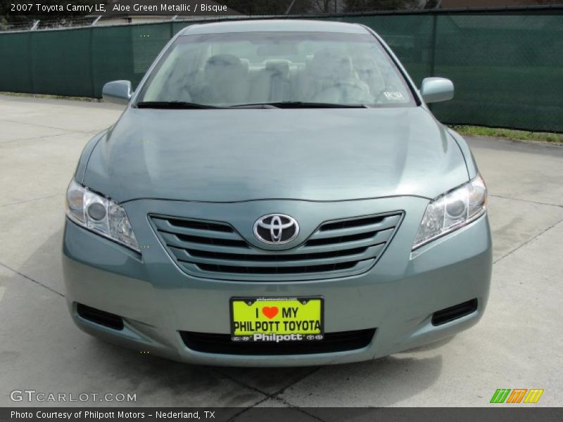 Aloe Green Metallic / Bisque 2007 Toyota Camry LE