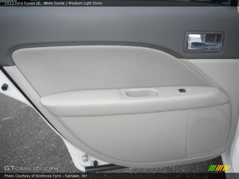 White Suede / Medium Light Stone 2011 Ford Fusion SE