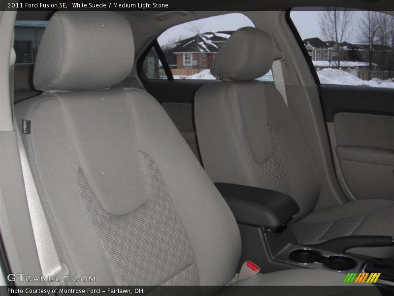 White Suede / Medium Light Stone 2011 Ford Fusion SE