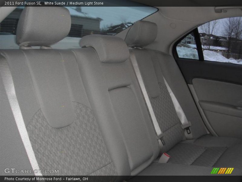 White Suede / Medium Light Stone 2011 Ford Fusion SE