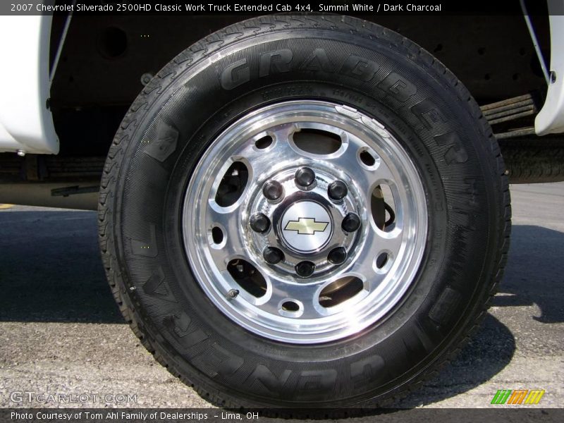 Summit White / Dark Charcoal 2007 Chevrolet Silverado 2500HD Classic Work Truck Extended Cab 4x4