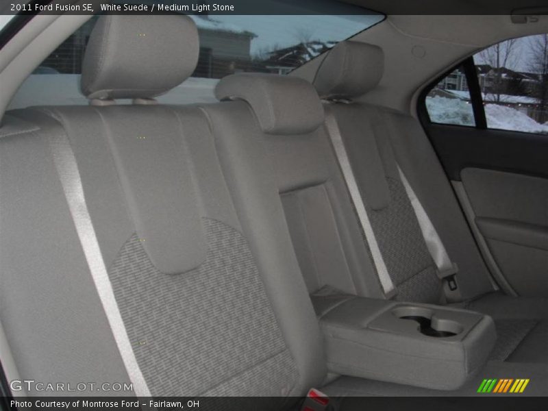 White Suede / Medium Light Stone 2011 Ford Fusion SE