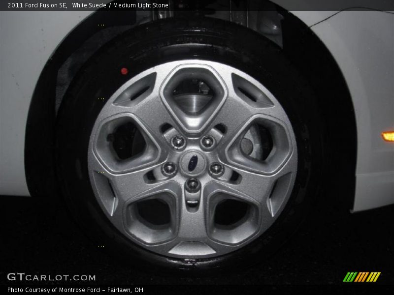 White Suede / Medium Light Stone 2011 Ford Fusion SE