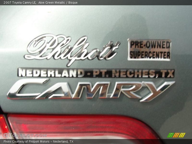 Aloe Green Metallic / Bisque 2007 Toyota Camry LE