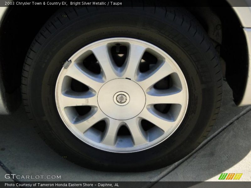 Bright Silver Metallic / Taupe 2003 Chrysler Town & Country EX