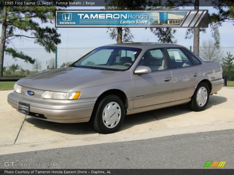 Pumice Metallic / Beige 1995 Ford Taurus GL Sedan