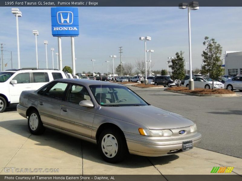 Pumice Metallic / Beige 1995 Ford Taurus GL Sedan