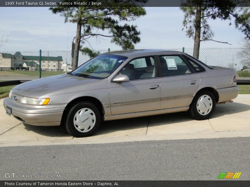 Pumice Metallic / Beige 1995 Ford Taurus GL Sedan