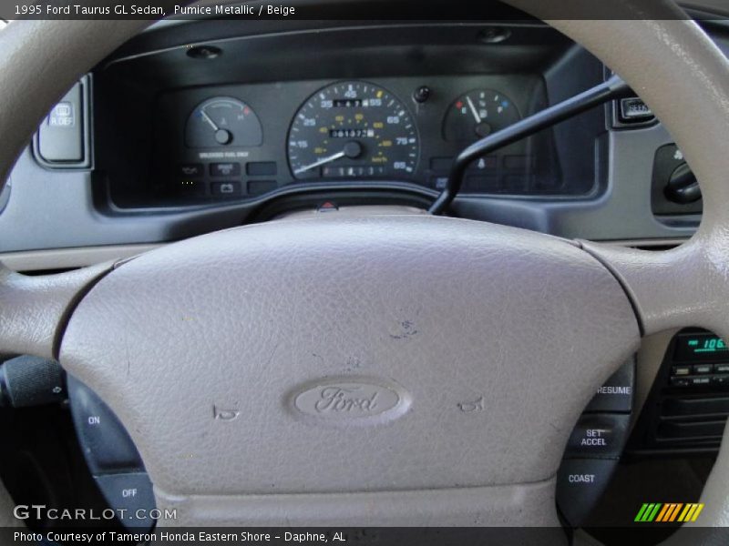 Pumice Metallic / Beige 1995 Ford Taurus GL Sedan