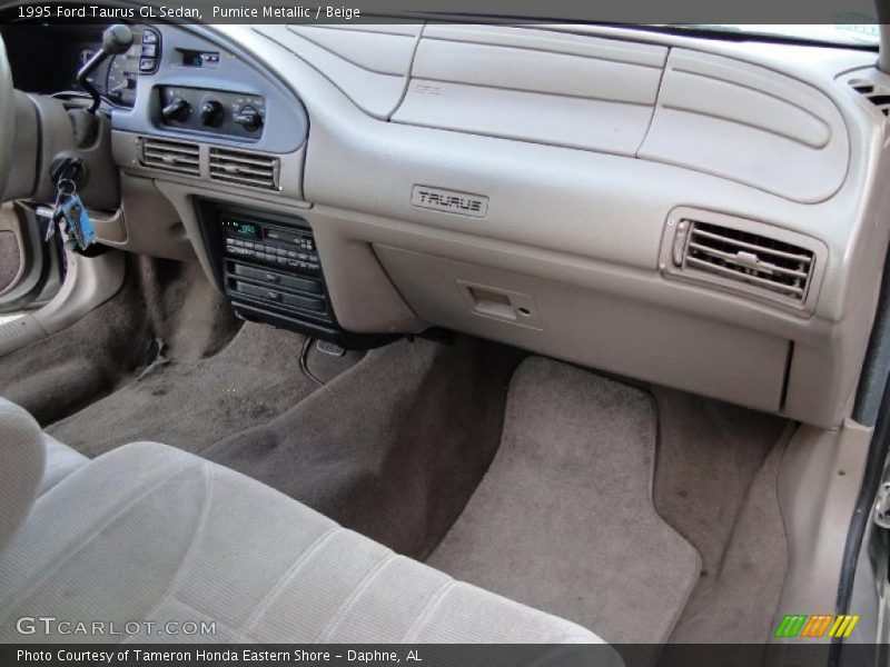 Pumice Metallic / Beige 1995 Ford Taurus GL Sedan