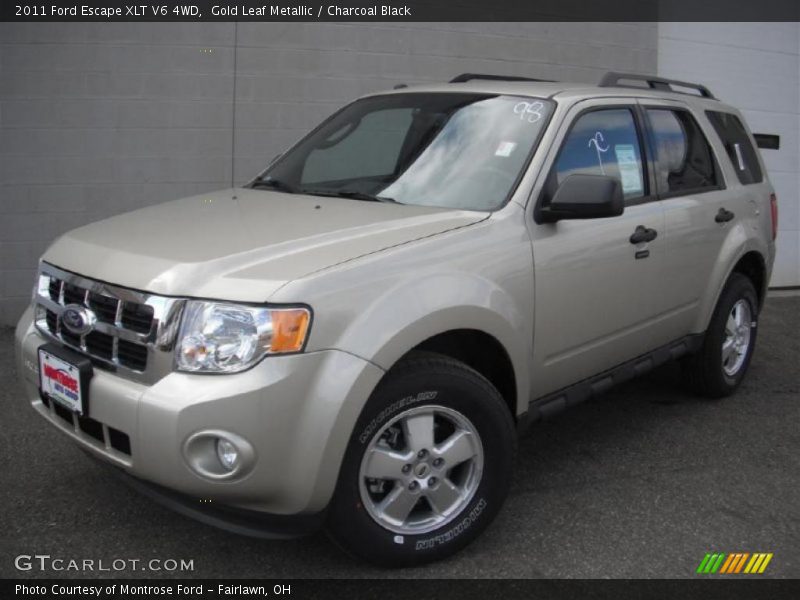Gold Leaf Metallic / Charcoal Black 2011 Ford Escape XLT V6 4WD