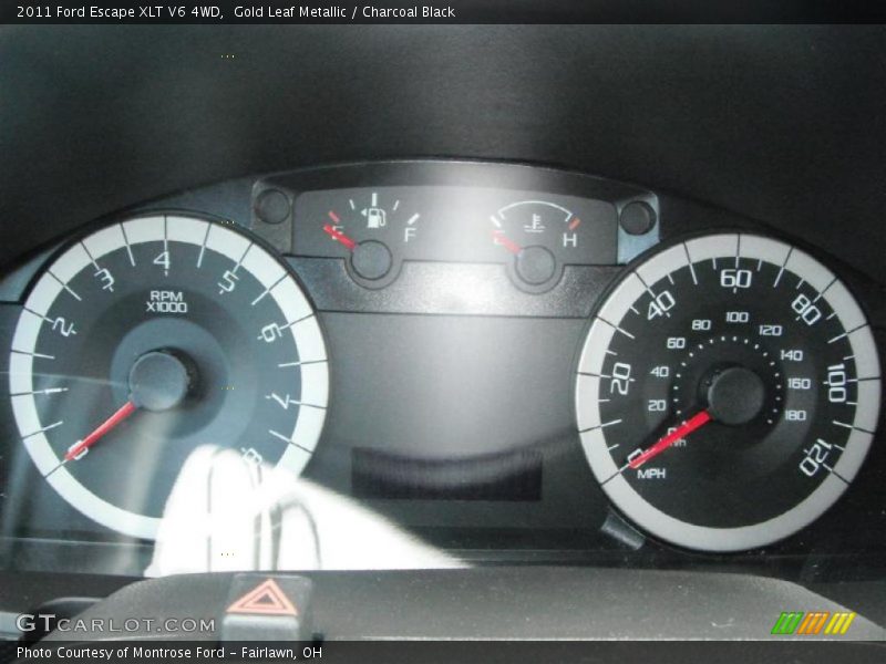 Gold Leaf Metallic / Charcoal Black 2011 Ford Escape XLT V6 4WD