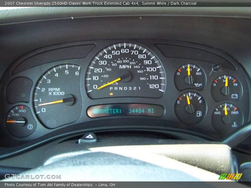 Summit White / Dark Charcoal 2007 Chevrolet Silverado 2500HD Classic Work Truck Extended Cab 4x4