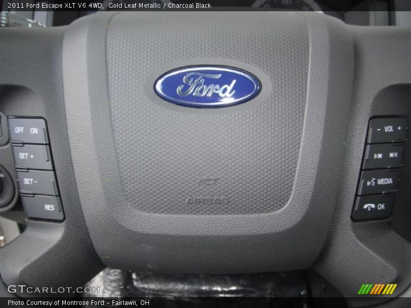 Gold Leaf Metallic / Charcoal Black 2011 Ford Escape XLT V6 4WD