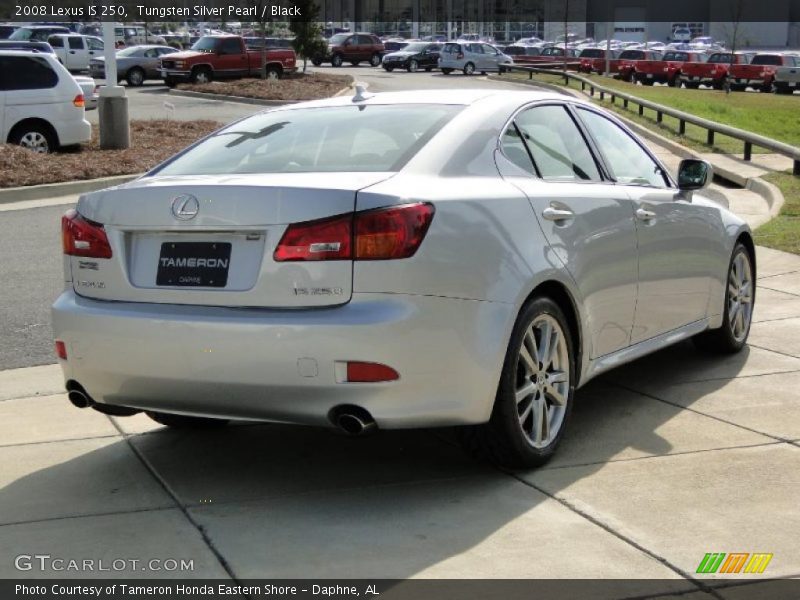 Tungsten Silver Pearl / Black 2008 Lexus IS 250