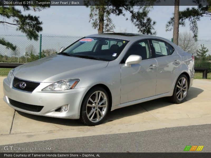 Tungsten Silver Pearl / Black 2008 Lexus IS 250
