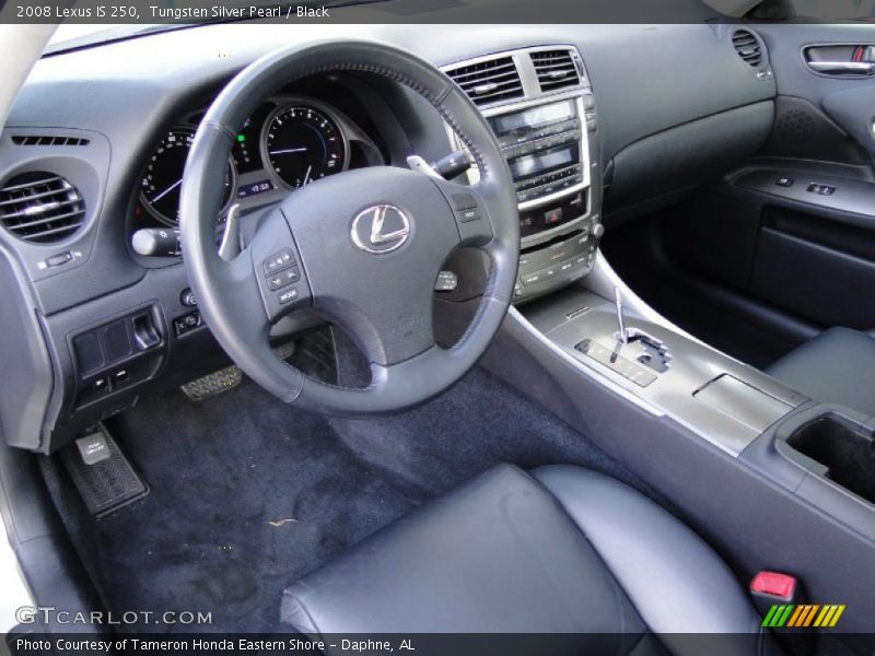 Tungsten Silver Pearl / Black 2008 Lexus IS 250