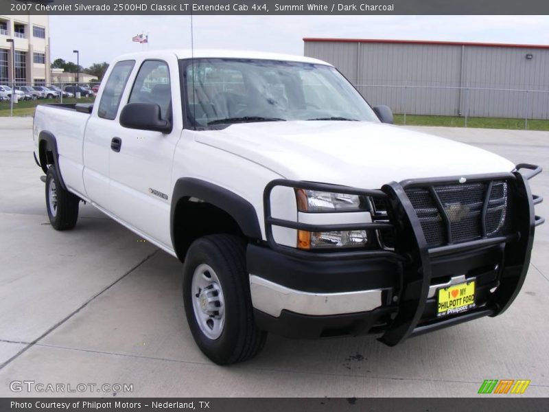 Summit White / Dark Charcoal 2007 Chevrolet Silverado 2500HD Classic LT Extended Cab 4x4