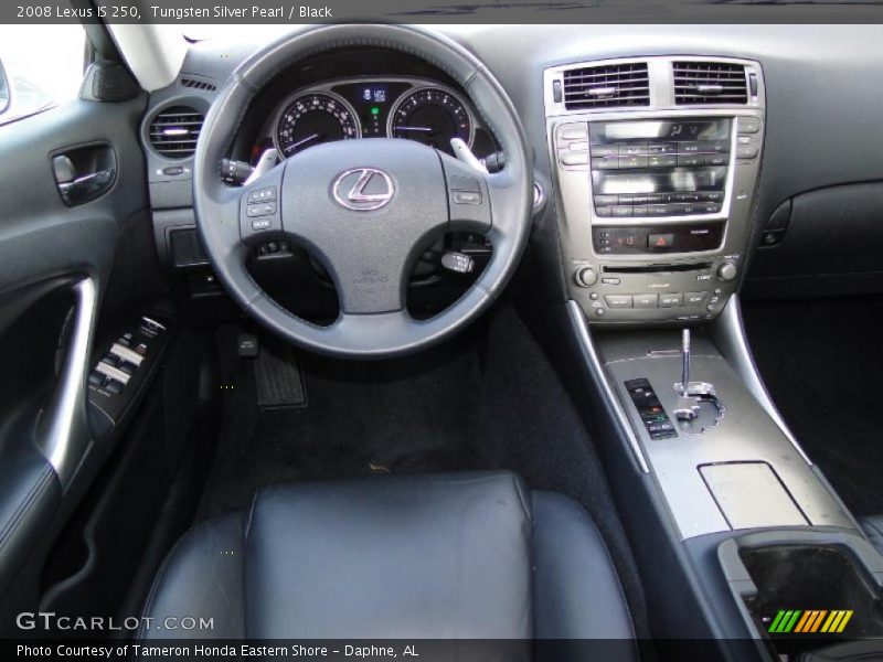 Tungsten Silver Pearl / Black 2008 Lexus IS 250