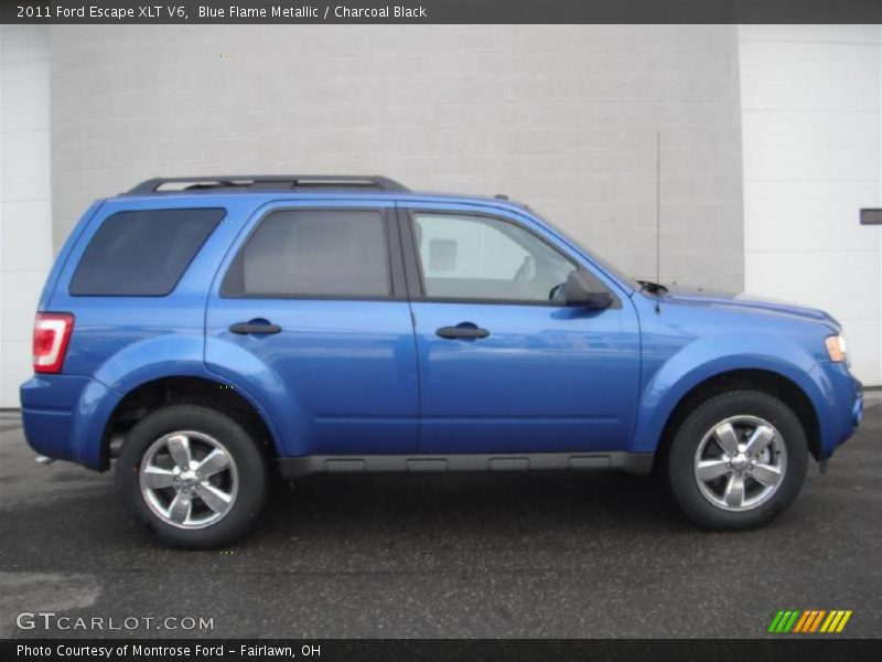 Blue Flame Metallic / Charcoal Black 2011 Ford Escape XLT V6