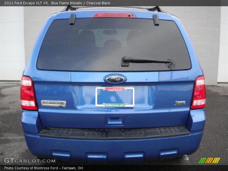 Blue Flame Metallic / Charcoal Black 2011 Ford Escape XLT V6