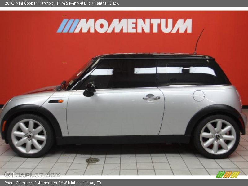 Pure Silver Metallic / Panther Black 2002 Mini Cooper Hardtop