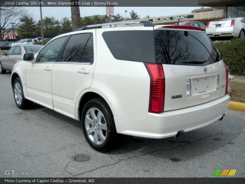 White Diamond Tri-Coat / Ebony/Ebony 2009 Cadillac SRX V8