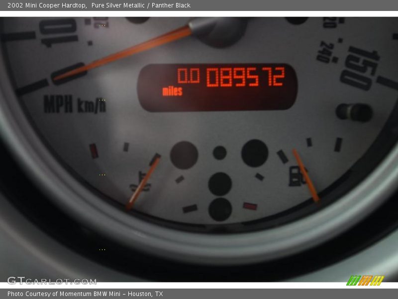 Pure Silver Metallic / Panther Black 2002 Mini Cooper Hardtop