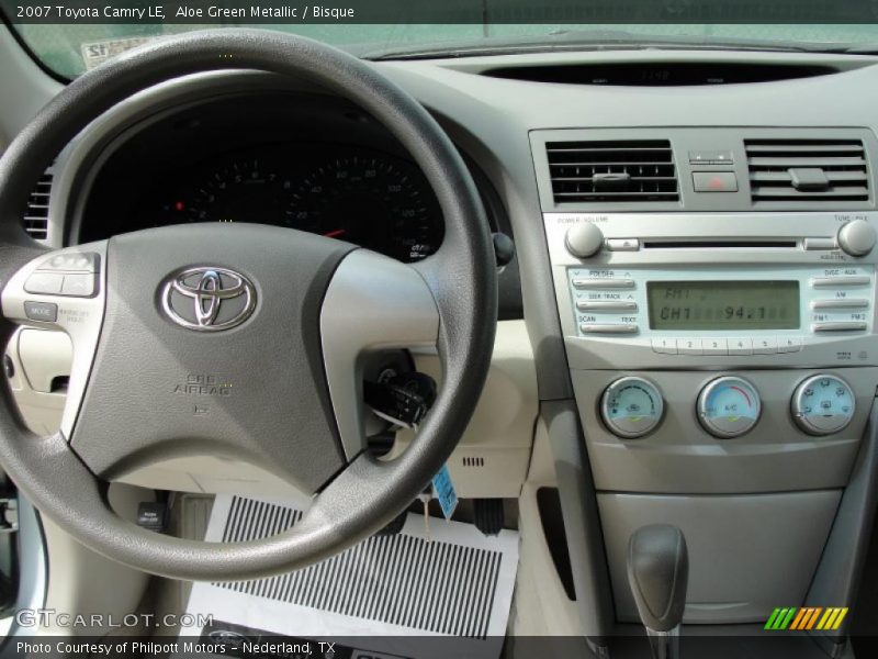 Aloe Green Metallic / Bisque 2007 Toyota Camry LE