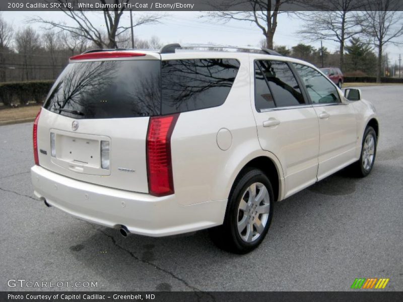 White Diamond Tri-Coat / Ebony/Ebony 2009 Cadillac SRX V8