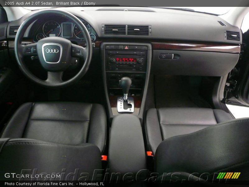 Brilliant Black / Ebony 2005 Audi A4 2.0T Sedan