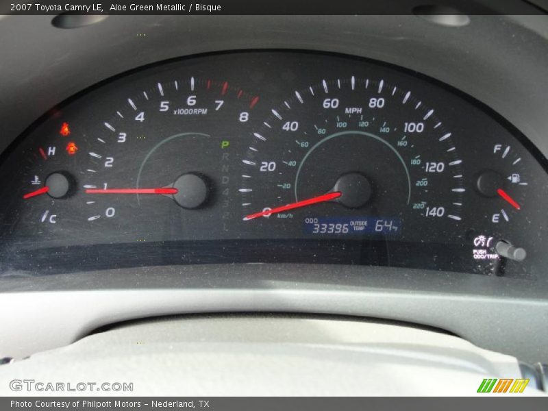 Aloe Green Metallic / Bisque 2007 Toyota Camry LE