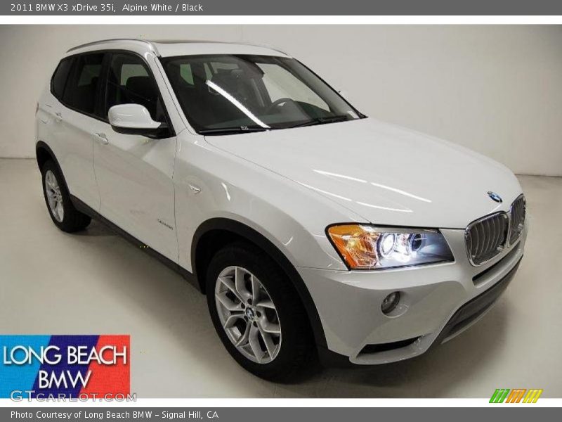 Alpine White / Black 2011 BMW X3 xDrive 35i