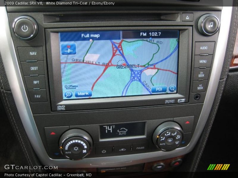 Navigation of 2009 SRX V8
