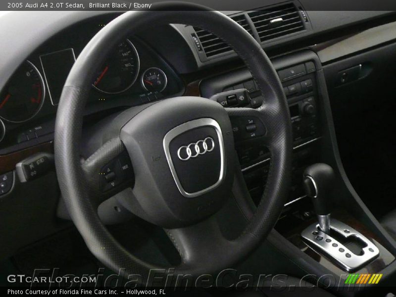 Brilliant Black / Ebony 2005 Audi A4 2.0T Sedan