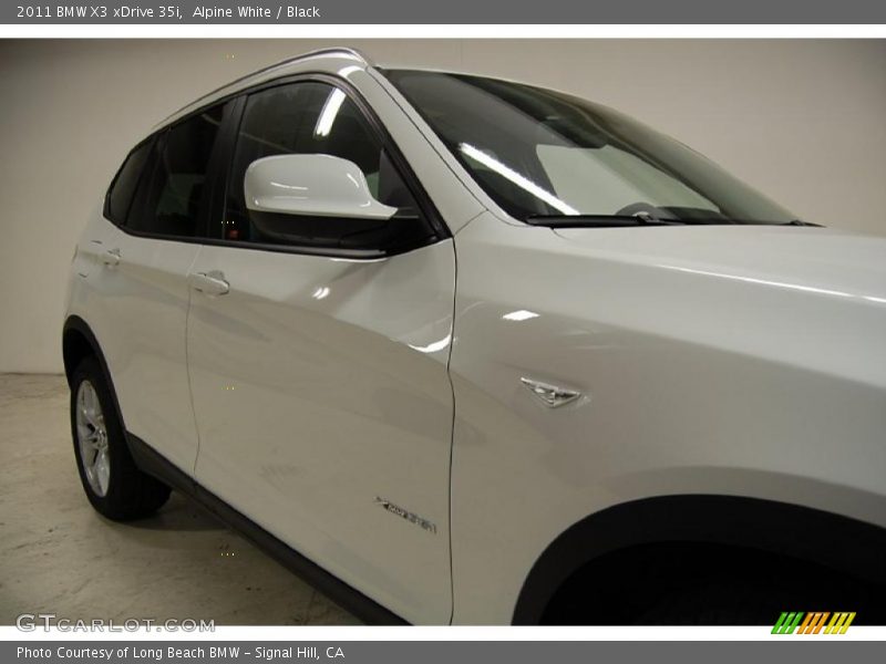 Alpine White / Black 2011 BMW X3 xDrive 35i