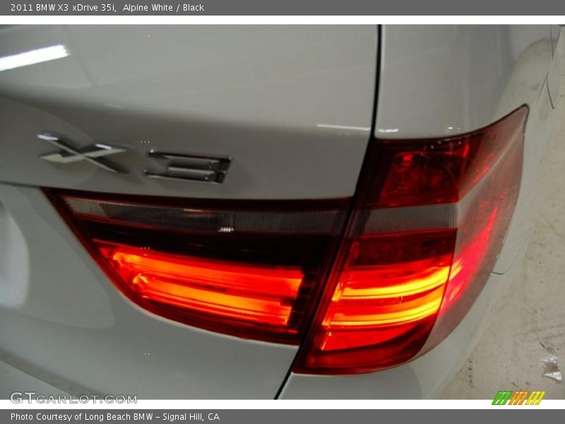 Alpine White / Black 2011 BMW X3 xDrive 35i