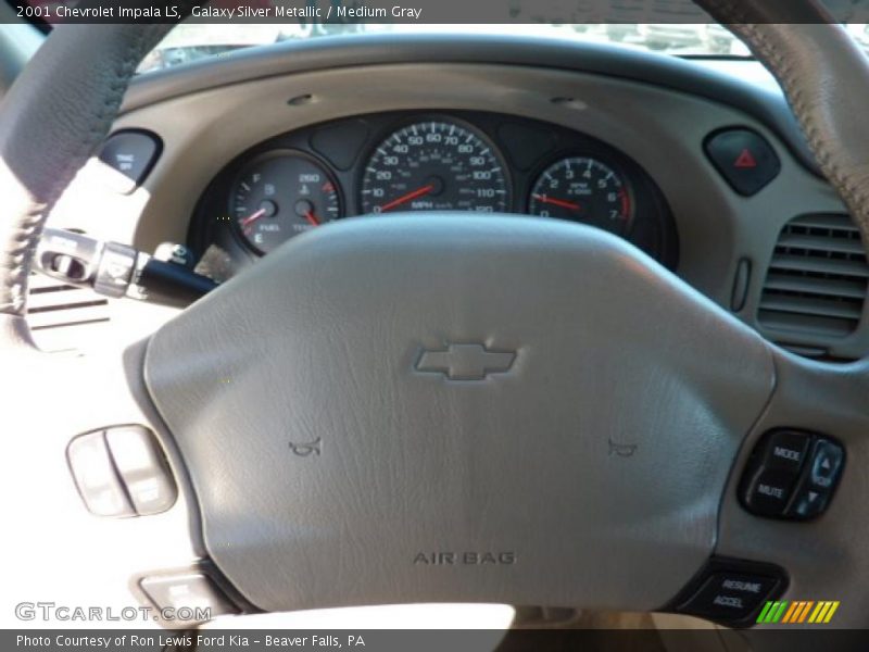 Galaxy Silver Metallic / Medium Gray 2001 Chevrolet Impala LS