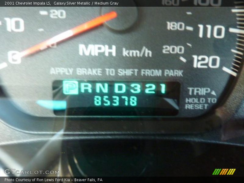 Galaxy Silver Metallic / Medium Gray 2001 Chevrolet Impala LS