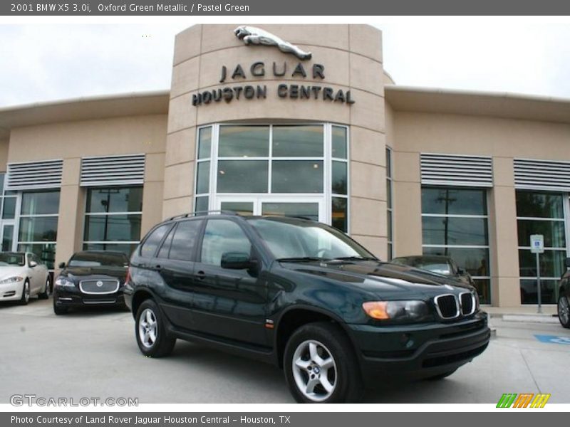 Oxford Green Metallic / Pastel Green 2001 BMW X5 3.0i