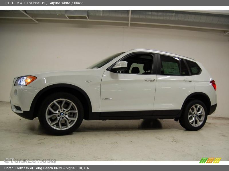 Alpine White / Black 2011 BMW X3 xDrive 35i
