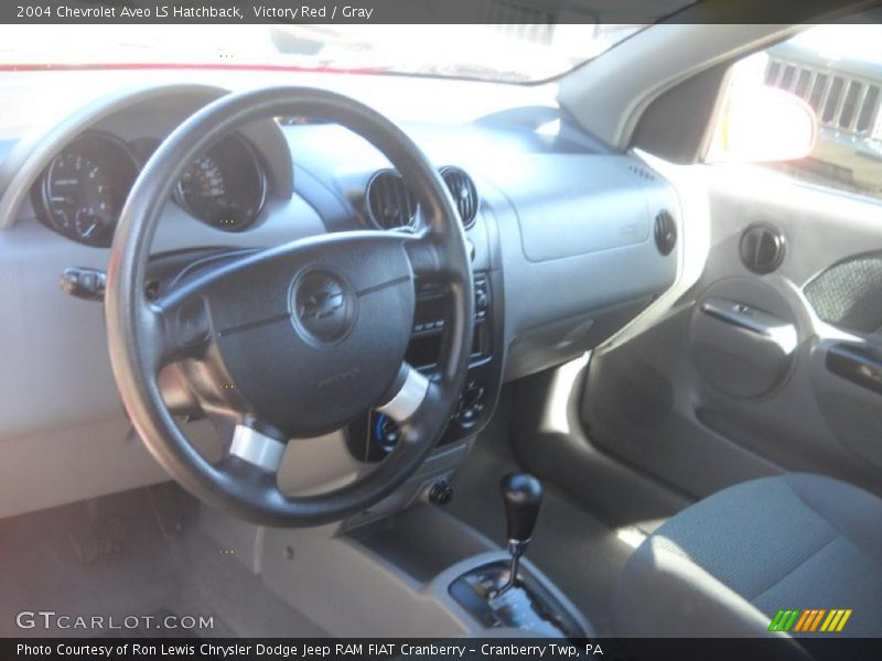 Victory Red / Gray 2004 Chevrolet Aveo LS Hatchback