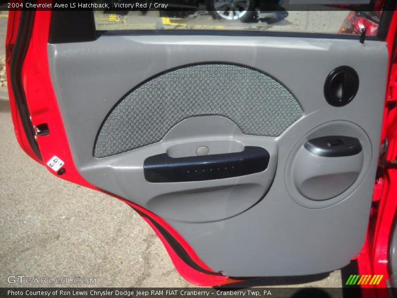 Victory Red / Gray 2004 Chevrolet Aveo LS Hatchback