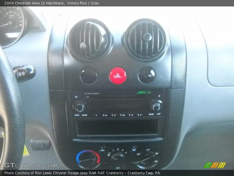 Victory Red / Gray 2004 Chevrolet Aveo LS Hatchback
