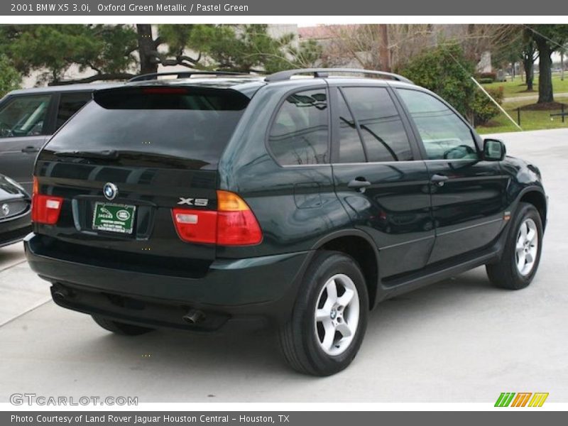 Oxford Green Metallic / Pastel Green 2001 BMW X5 3.0i