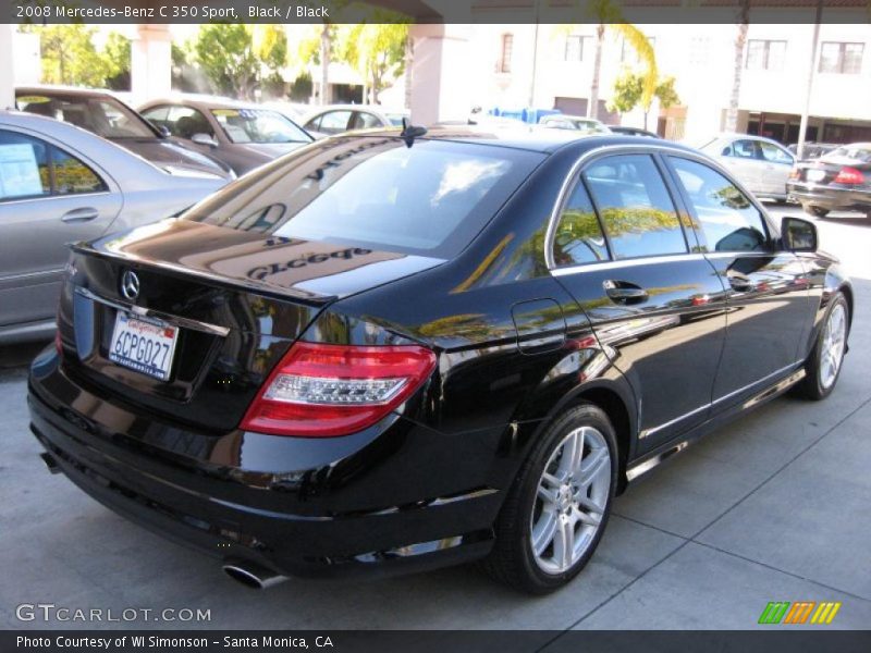 Black / Black 2008 Mercedes-Benz C 350 Sport