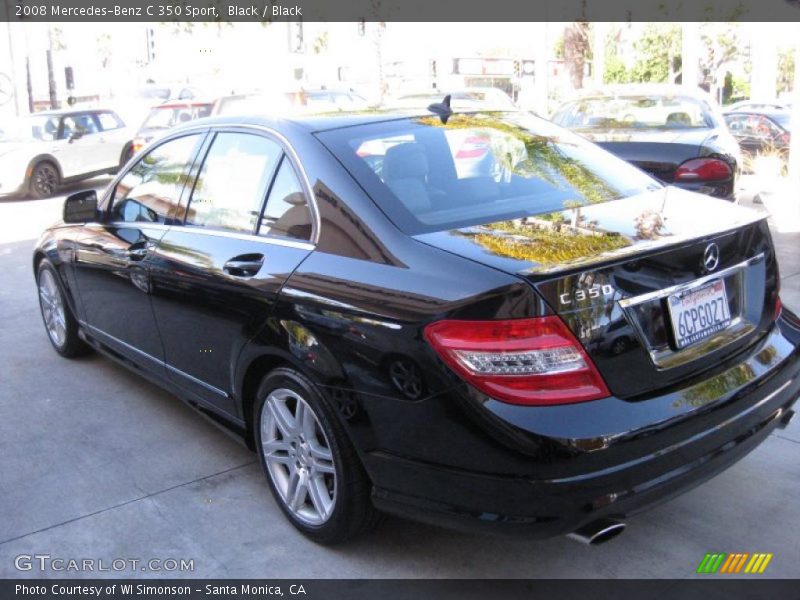 Black / Black 2008 Mercedes-Benz C 350 Sport