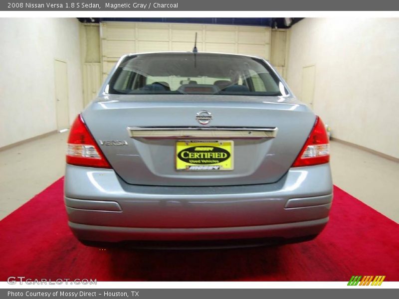 Magnetic Gray / Charcoal 2008 Nissan Versa 1.8 S Sedan